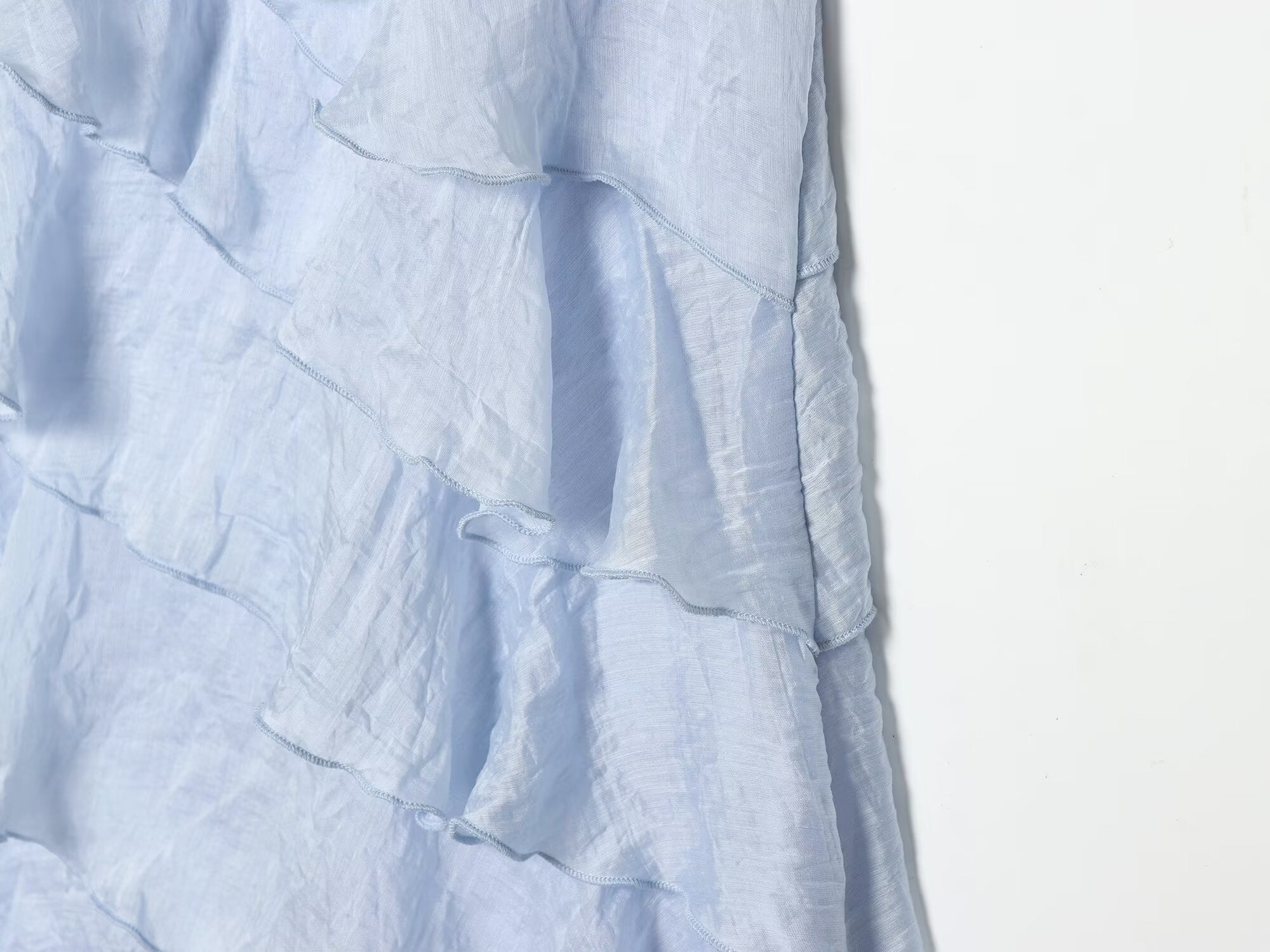 Women's layered decorative hanging neck mini dress