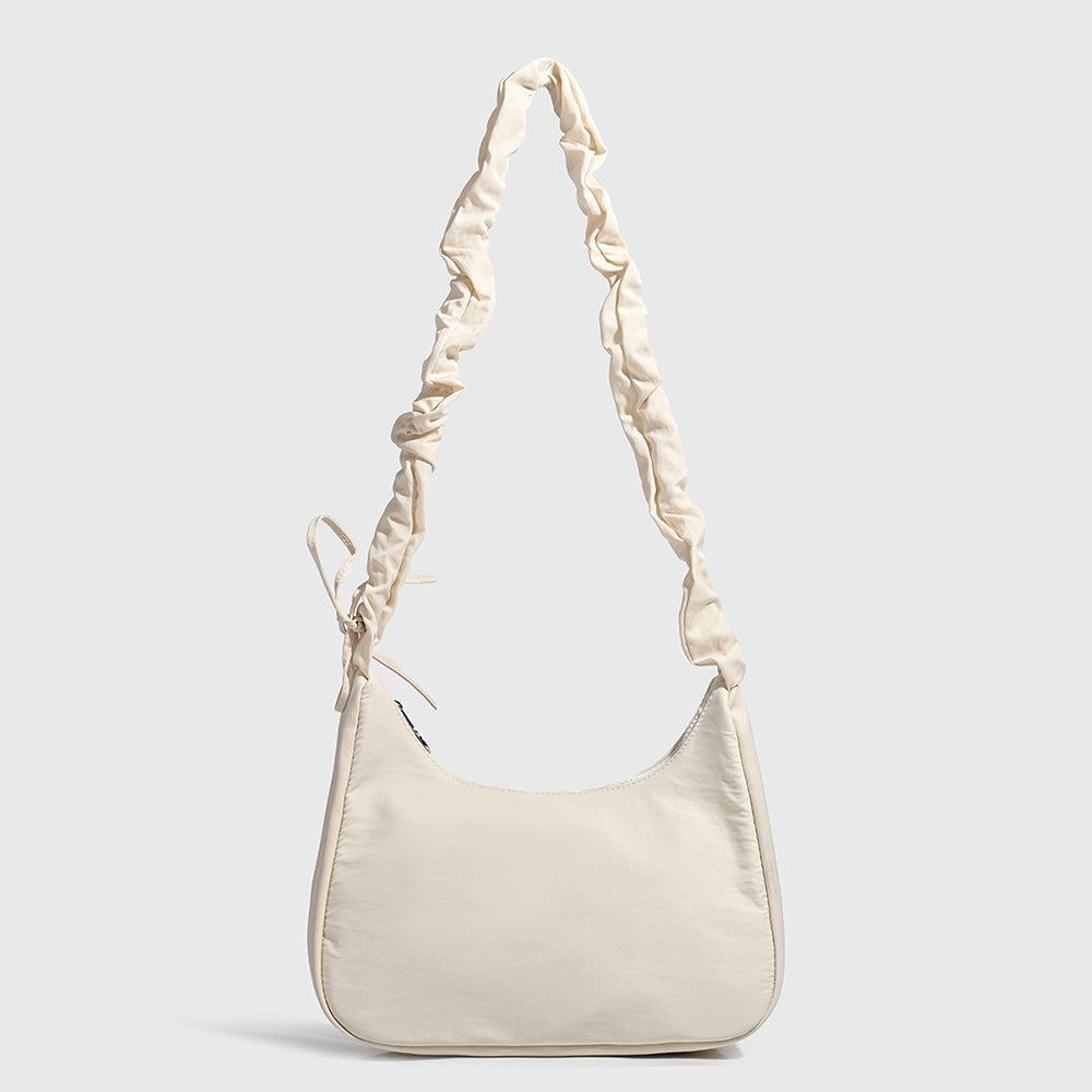 #129 Women's new casual pleated shoulder strap design shoulder bag crossbody bag