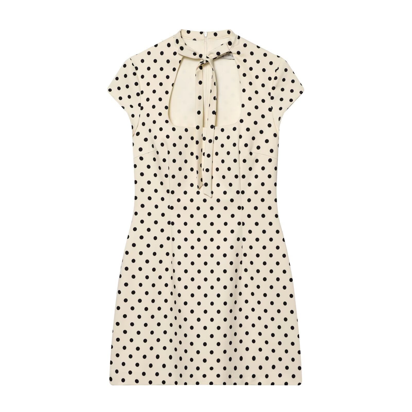 Women's bow decoration slim mini dress
