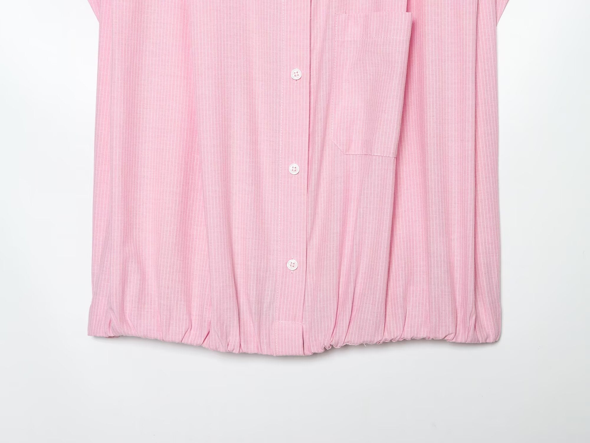 Women's striped short lapel shirt