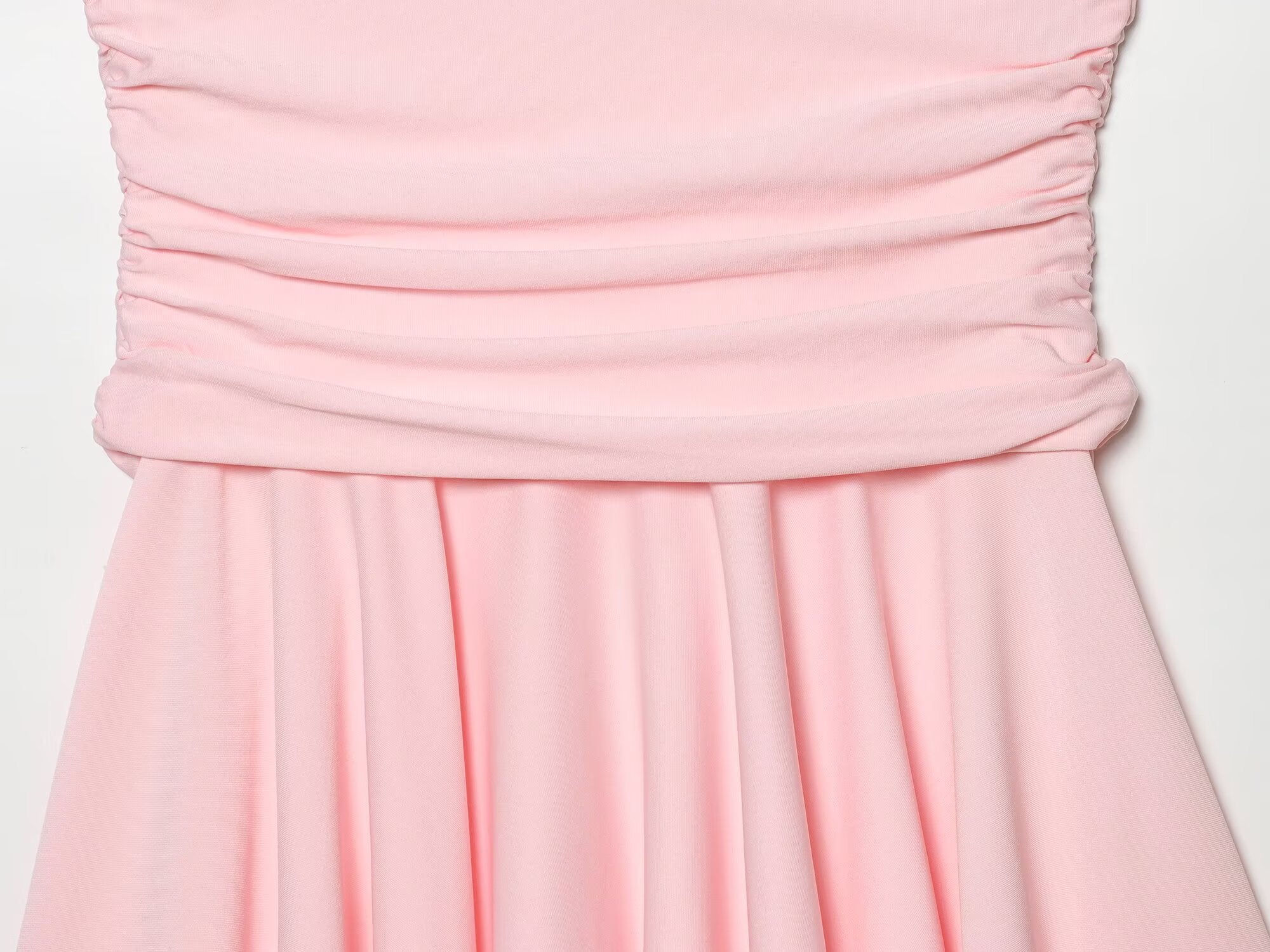 Women's pleated decorative sleeveless mini dress