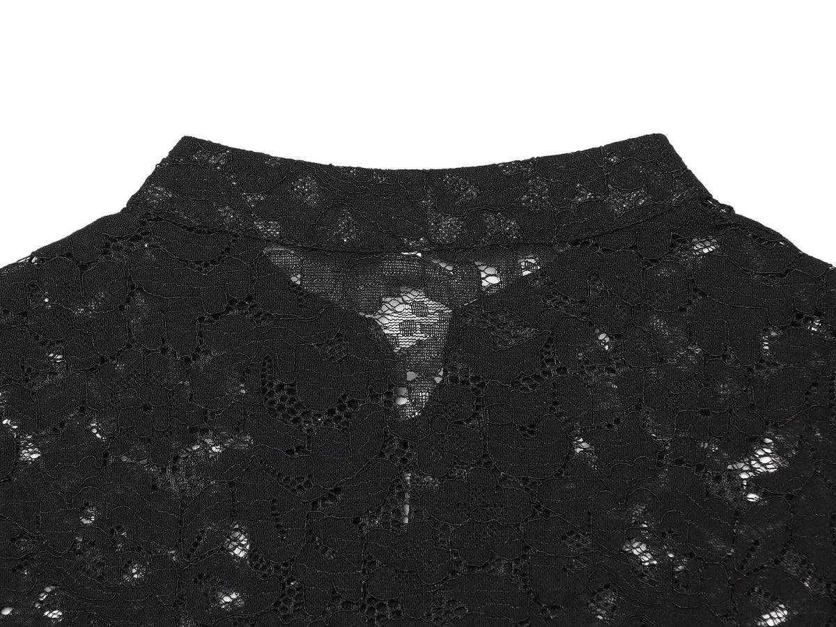 Women's lace hollow out buckle sleeveless vest