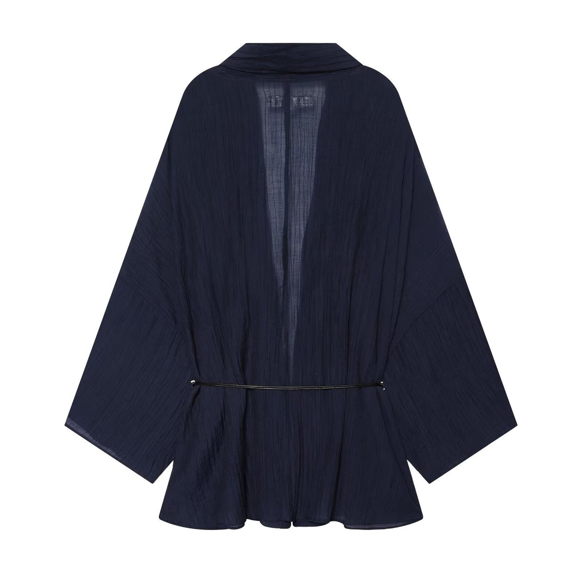 suit Women's 2 pieces semi transparent wrinkle effect Coat+Pants