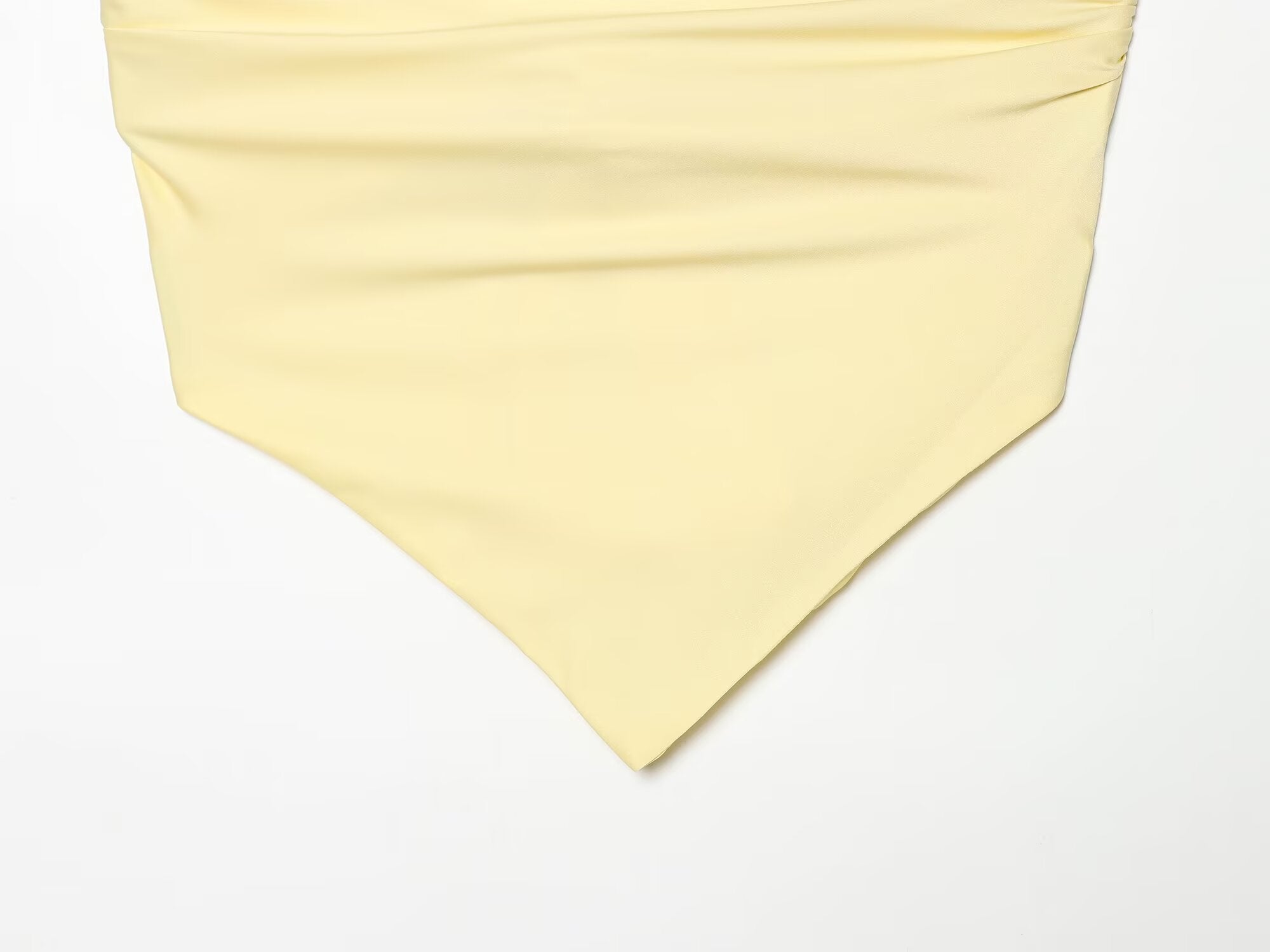 suit Women's 2 pieces satin textured strapless top+Pants