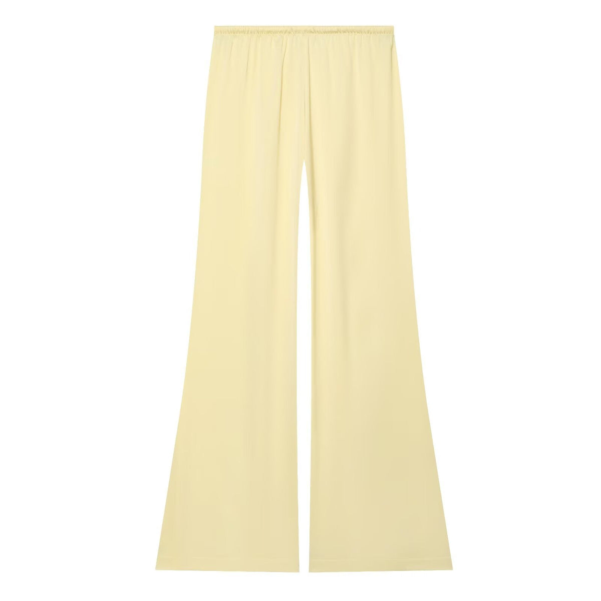 suit Women's 2 pieces satin textured strapless top+Pants