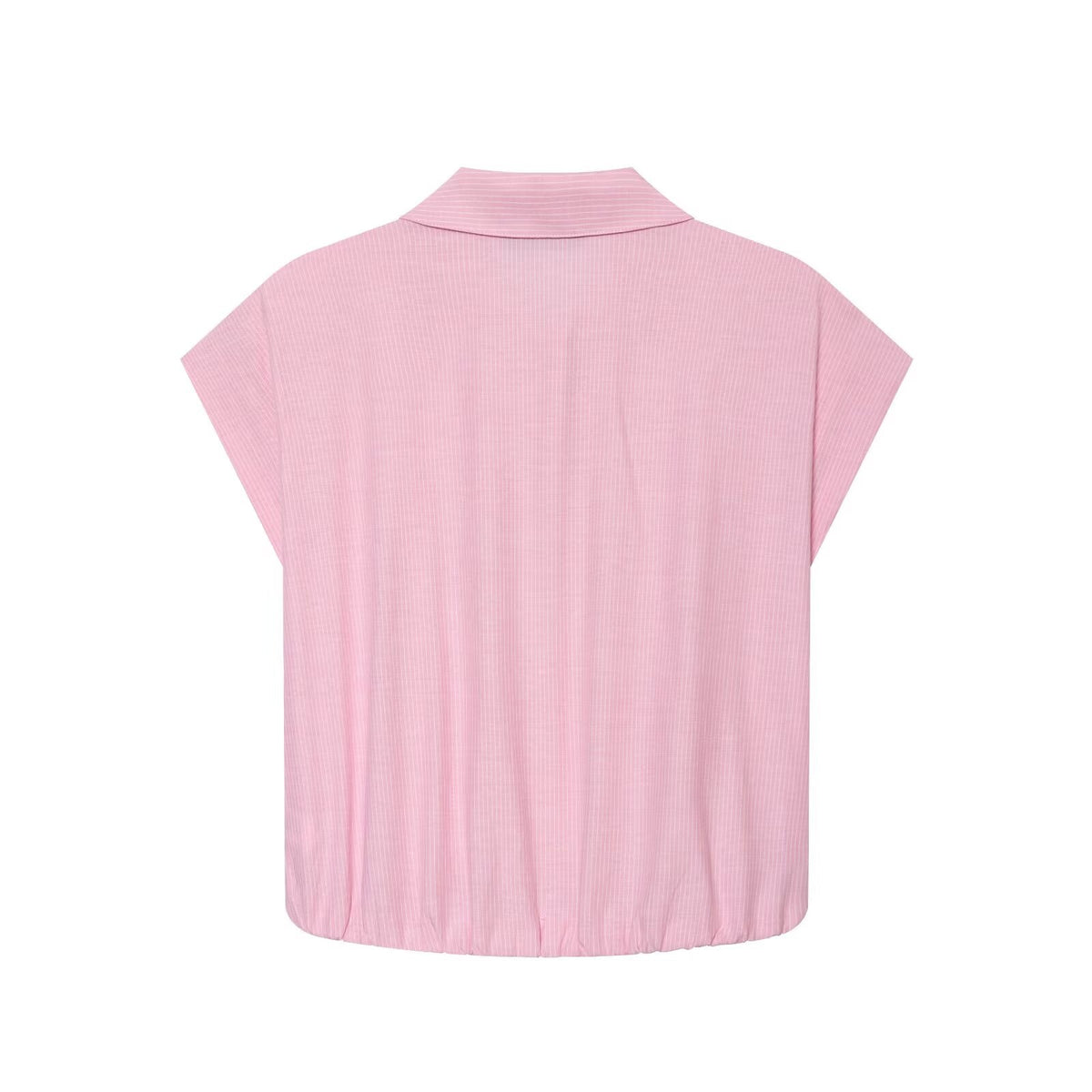 Women's striped short lapel shirt