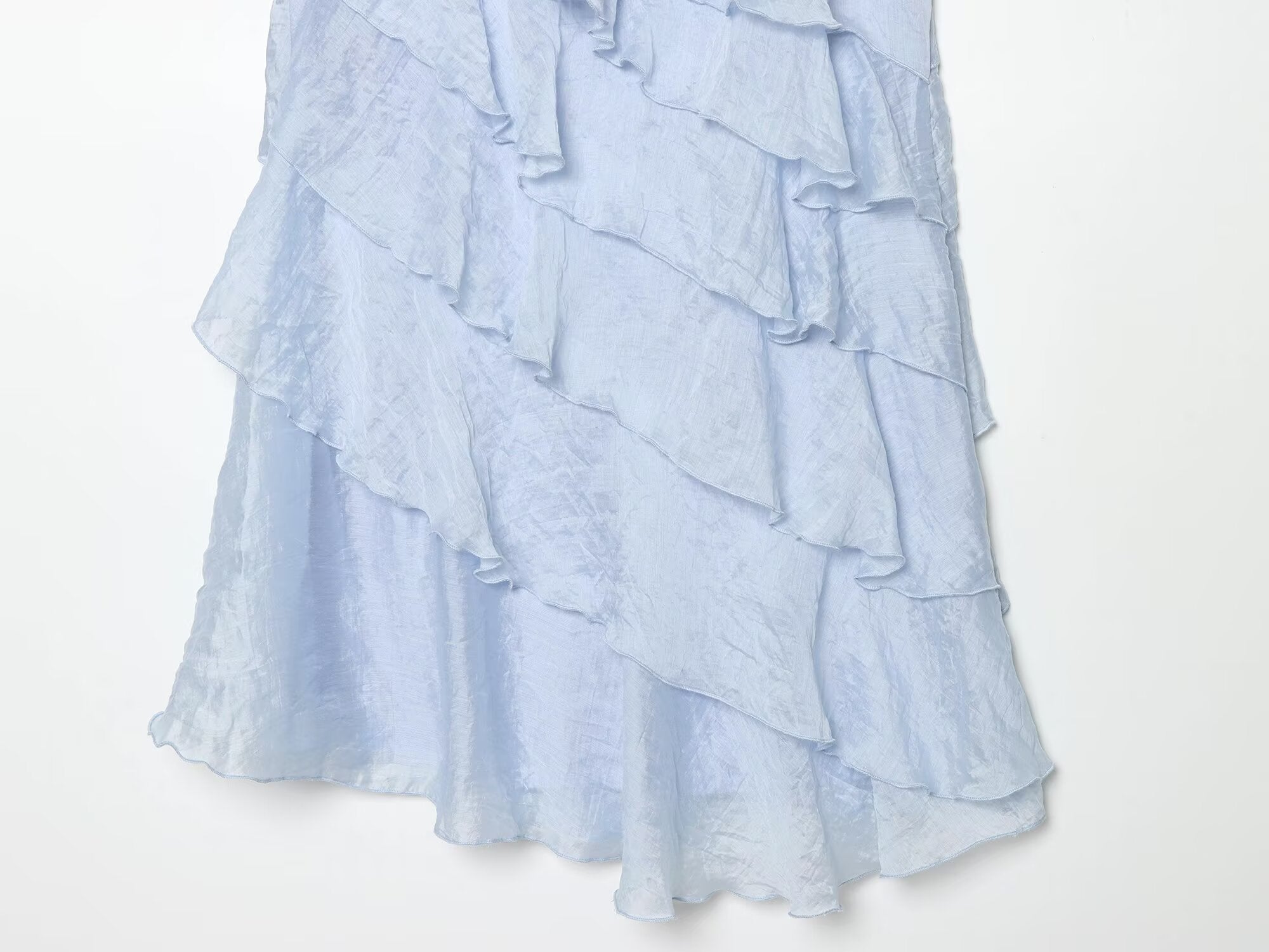 Women's layered decorative hanging neck mini dress